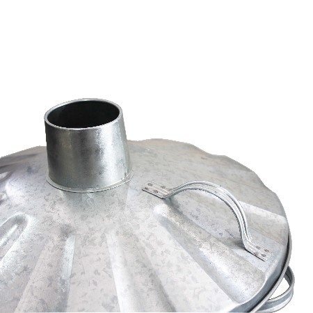 75L Galvanized metal home garden incinerator