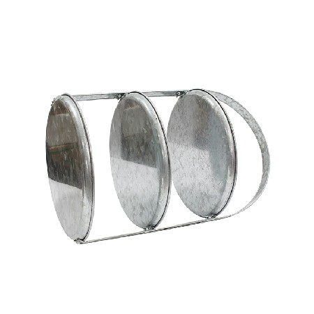 Indoor outdoor use galvanized metal 3 tier stand serving tray