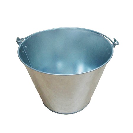 Galvanized Steel 5L water bucket with handle