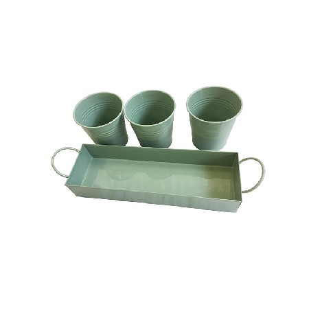 Power Coated Metal Garden Window herb garden planter pots