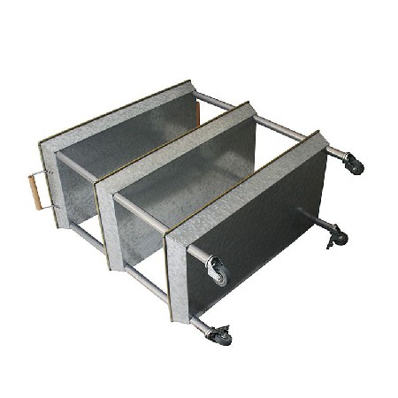 3-Tier Rolling Metal Storage Organizer Mobile Utility Cart with Caster Wheels