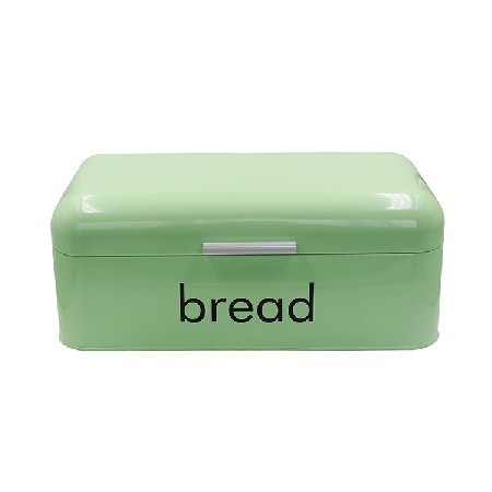 Green Metal Steel storage container Steel bread box for kitchen