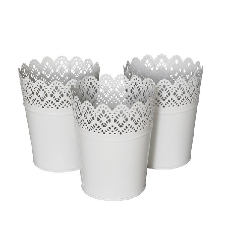 Home Decor 3 Pack metal flower Planters Plant Pot